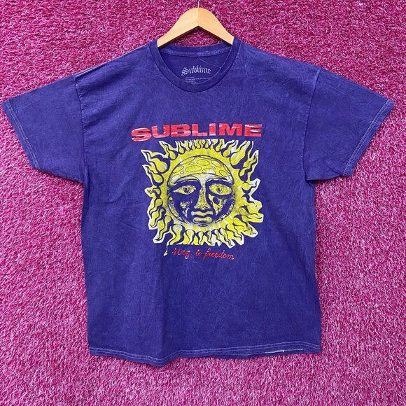 Sublime 40oz. to Freedom Sun Logo Graphic Design T-Shirt XL - Picture 1 of 4
